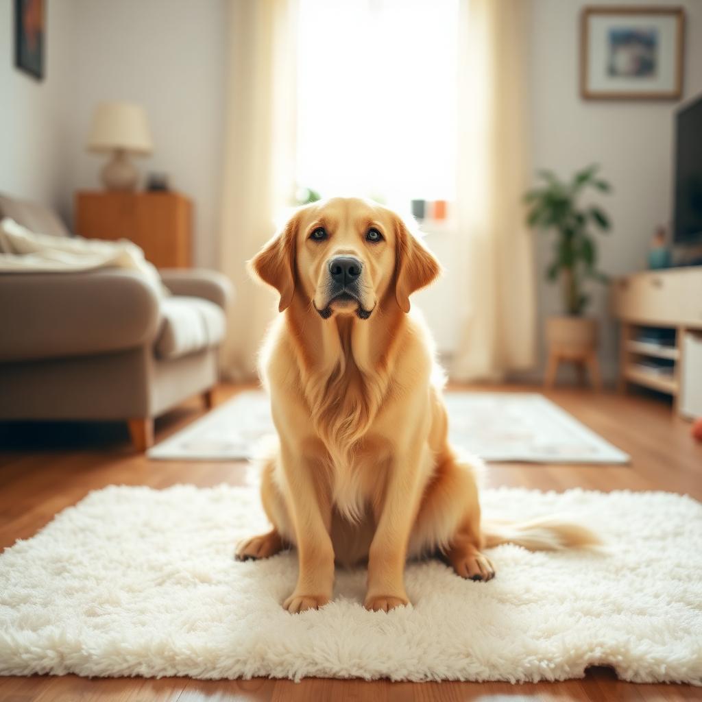 Original home photograph of a golden retriever